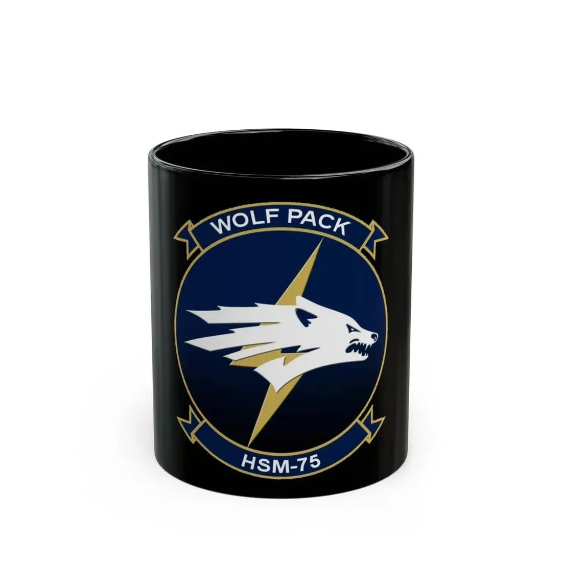 HSM 75 Helicopter Maritime Strike Squadron 75 (U.S. Navy) Black Coffee Mug 11oz - Go Mug Yourself