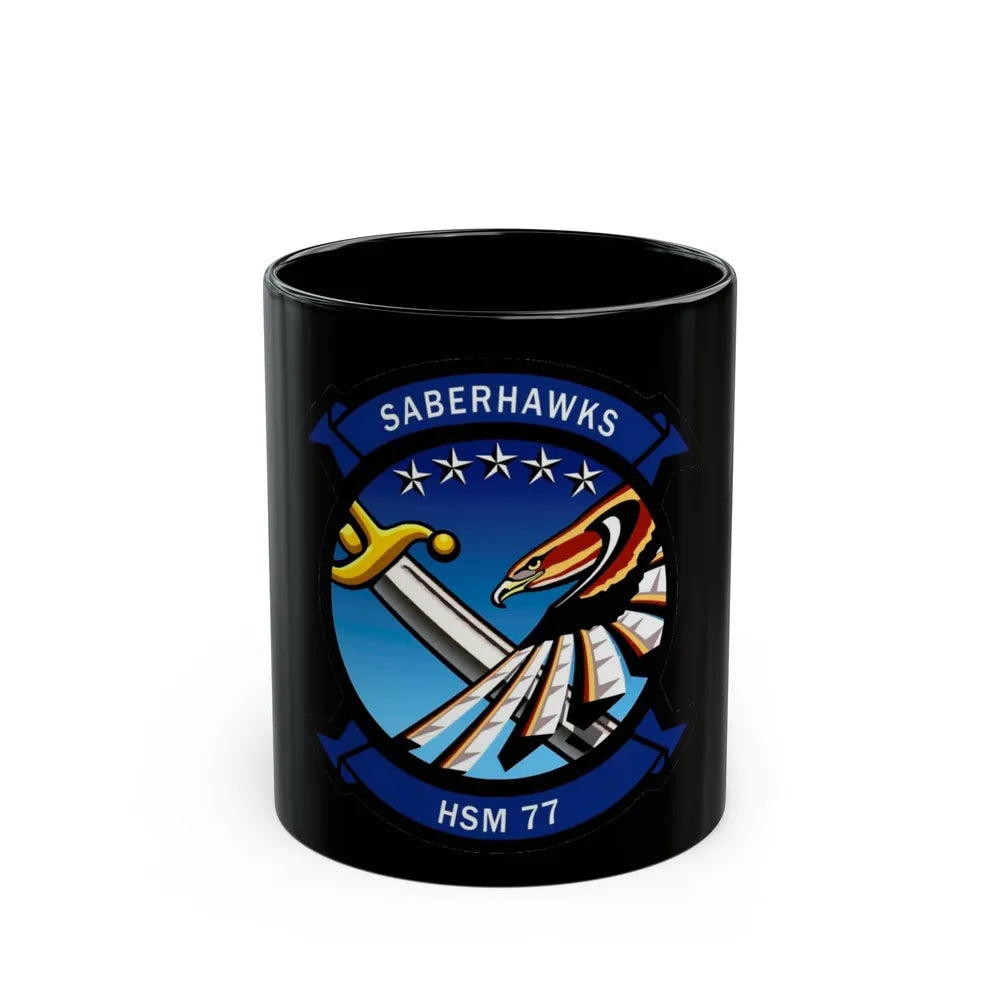 HSM 77 Helicopter Maritime Strike Squadron 77 (U.S. Navy) Black Coffee Mug-11oz-Go Mug Yourself