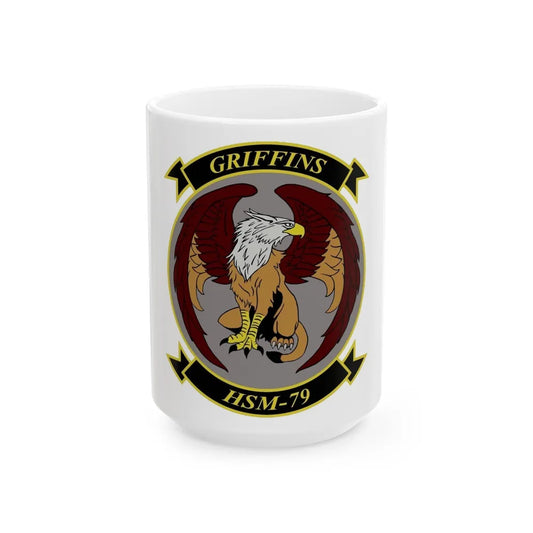 HSM 79 Helicopter Maritime Strike Squadron 79 (U.S. Navy) White Coffee Mug-15oz-Go Mug Yourself