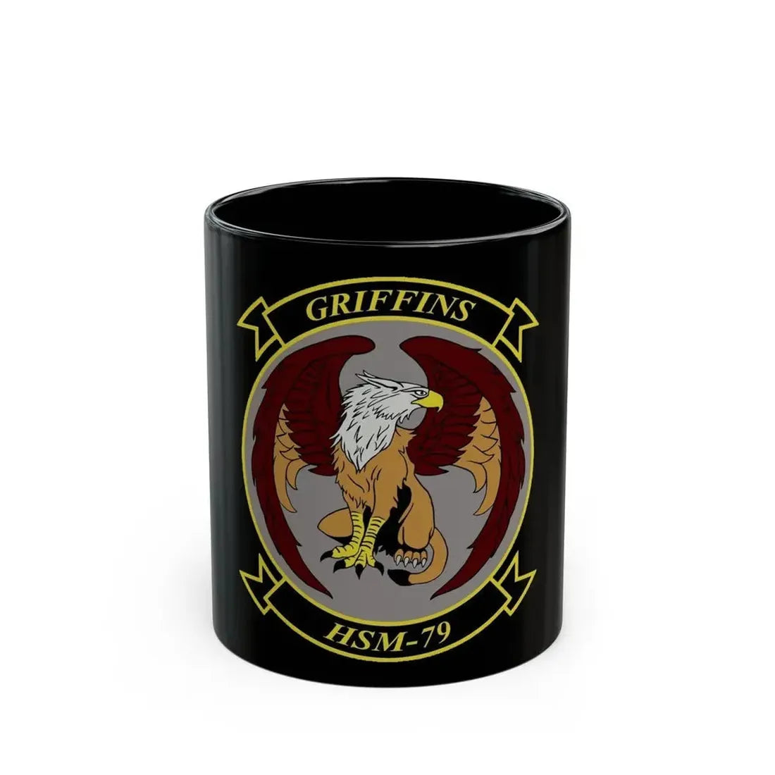 HSM 79 Helicopter Maritime Strike Squadron 79 (U.S. Navy) Black Coffee Mug 11oz - Go Mug Yourself