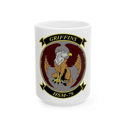 HSM 79 Helicopter Maritime Strike Squadron 79 (U.S. Navy) White Coffee Mug 15oz - Go Mug Yourself