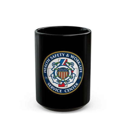 HSWL Service Center (U.S. Coast Guard) Black Coffee Mug-15oz-Go Mug Yourself