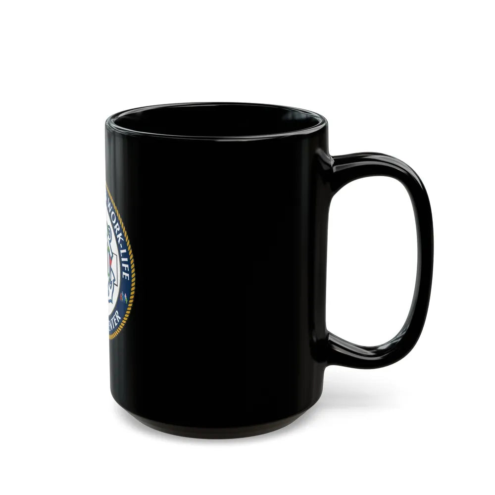 HSWL Service Center (U.S. Coast Guard) Black Coffee Mug-Go Mug Yourself