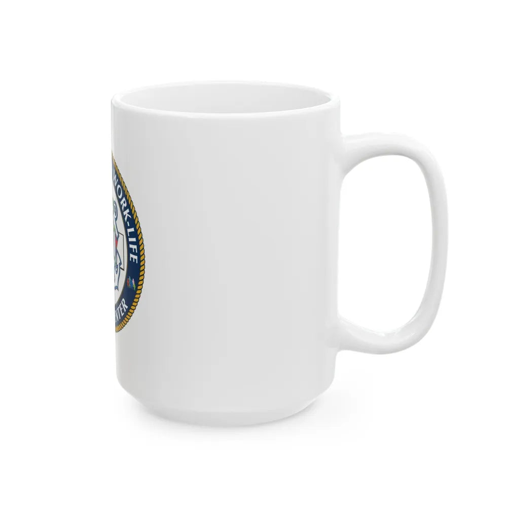 HSWL Service Center (U.S. Coast Guard) White Coffee Mug-Go Mug Yourself