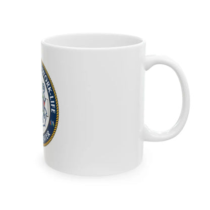 HSWL Service Center (U.S. Coast Guard) White Coffee Mug-Go Mug Yourself