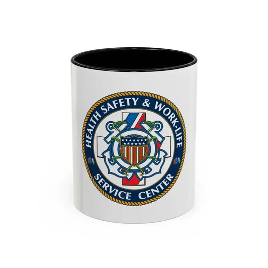 HSWL Service Center (U.S. Coast Guard) Accent Coffee Mug 11oz Black - Go Mug Yourself