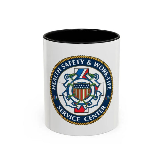 HSWL Service Center (U.S. Coast Guard) Accent Coffee Mug 11oz Black - Go Mug Yourself