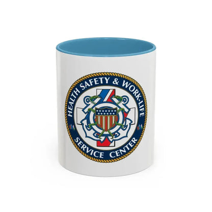 HSWL Service Center (U.S. Coast Guard) Accent Coffee Mug 11oz Light Blue - Go Mug Yourself