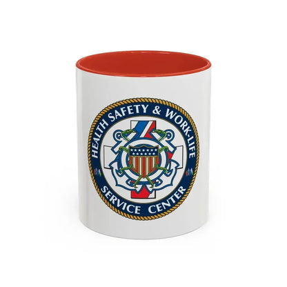 HSWL Service Center (U.S. Coast Guard) Accent Coffee Mug 11oz Red - Go Mug Yourself