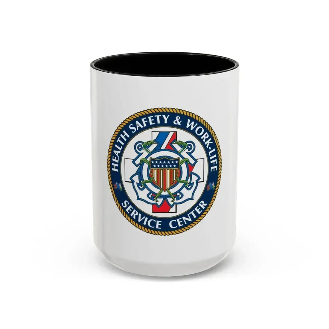 HSWL Service Center (U.S. Coast Guard) Accent Coffee Mug 15oz Black - Go Mug Yourself