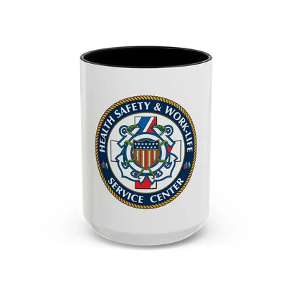 HSWL Service Center (U.S. Coast Guard) Accent Coffee Mug 15oz Black - Go Mug Yourself