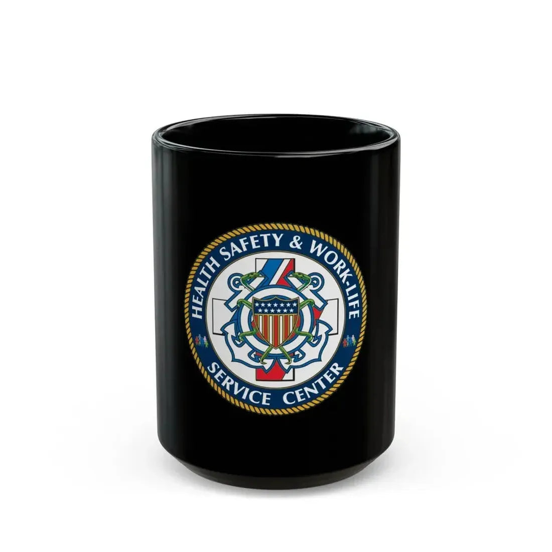 HSWL Service Center (U.S. Coast Guard) Black Coffee Mug 15oz - Go Mug Yourself