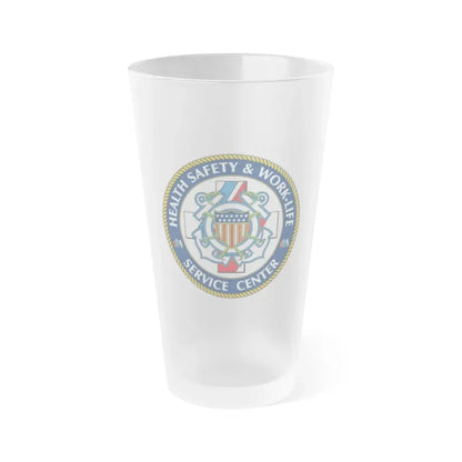 HSWL Service Center (U.S. Coast Guard) Frosted Pint Glass 16oz Default Title - Go Mug Yourself