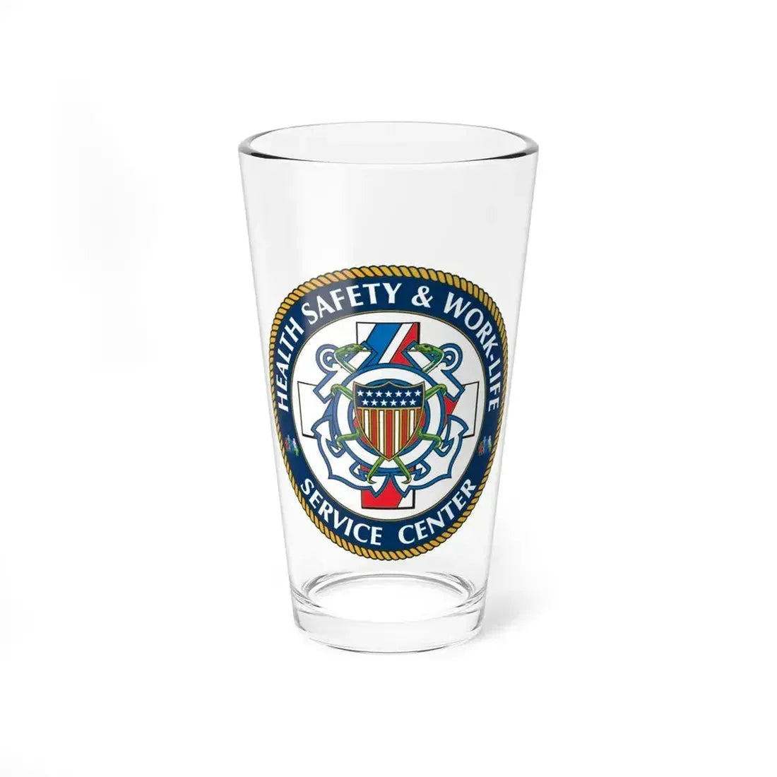 HSWL Service Center (U.S. Coast Guard) Pint Glass 16oz 16oz - Go Mug Yourself
