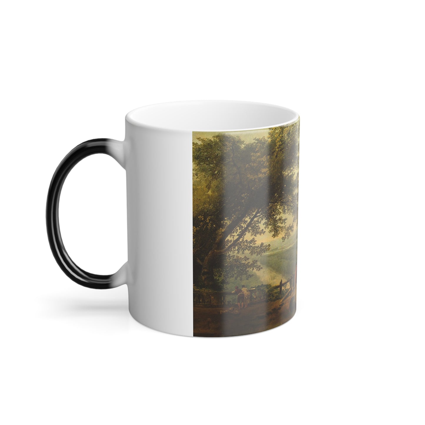 Hubert Robert (1733-1808) Ruins on the Terrace in Marly Park - Color Changing Mug 11oz-Go Mug Yourself