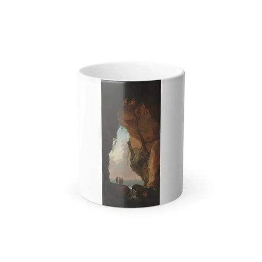 Hubert Robert (1733-1808) The Mouth of a Cave - Oil on Canvas 1784 - Color Changing Mug 11oz 11oz - Go Mug Yourself