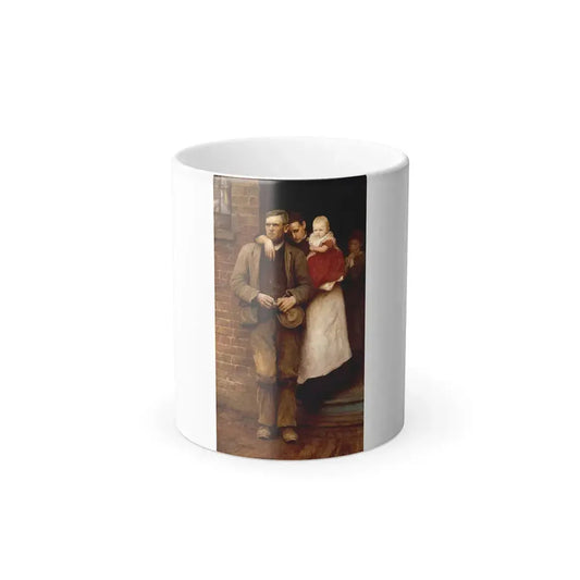 Hubert von Herkomer (1849-1914) On Strike - c1891 - Color Changing Mug 11oz 11oz - Go Mug Yourself