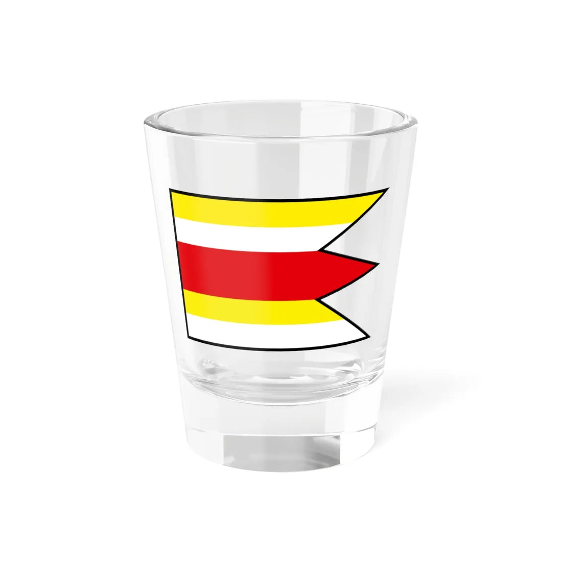Hubovo Rimavska Sobota Flag (Slovakia) Shot Glass 1.5oz - Go Mug Yourself