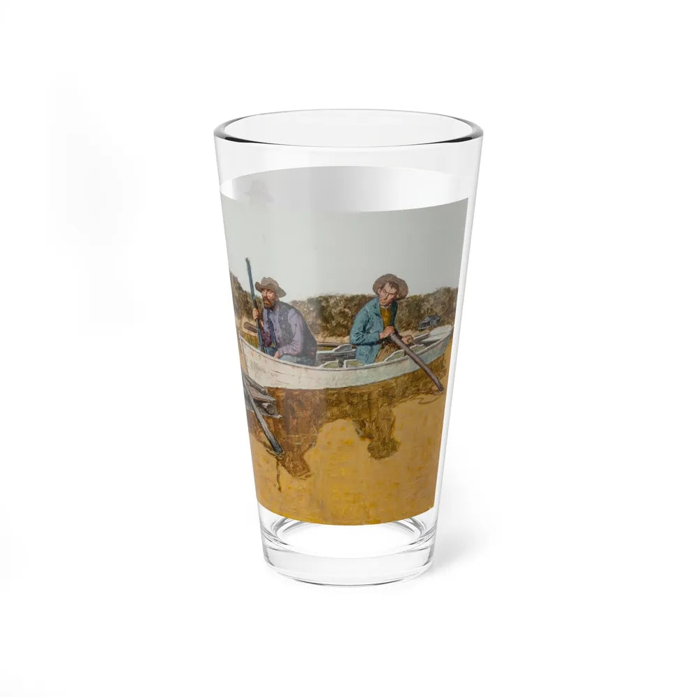 Huckleberry Finn illustration - Pint Glass 16oz-Go Mug Yourself