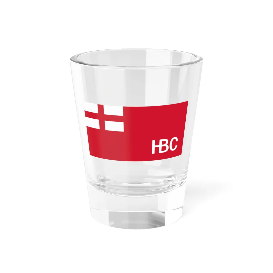 Hudsons Bay Company Flag 1682-1707 (Canada) Shot Glass 1.5oz 1.5oz - Go Mug Yourself
