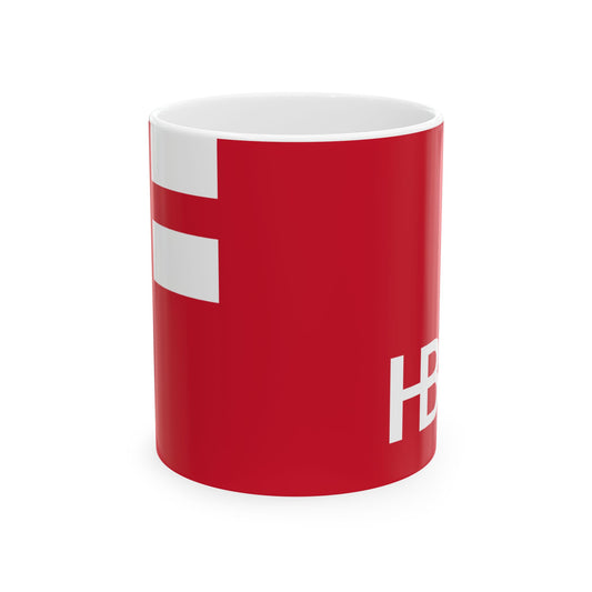 Hudsons Bay Company Flag 1682-1707 (Canada) White Coffee Mug-11oz-Go Mug Yourself