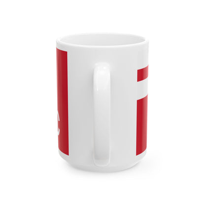 Hudsons Bay Company Flag 1682-1707 (Canada) White Coffee Mug-Go Mug Yourself