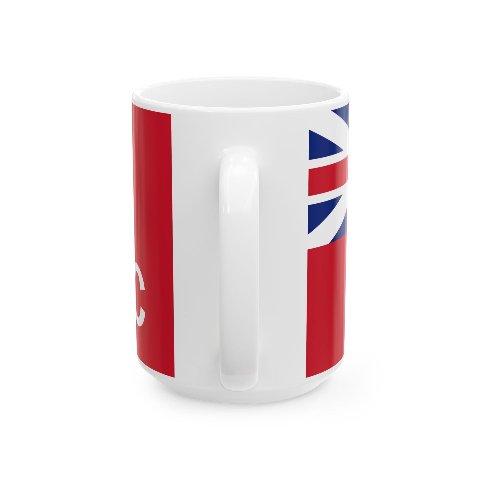 Hudsons Bay Company Flag 1707-1801 (Canada) White Coffee Mug-Go Mug Yourself