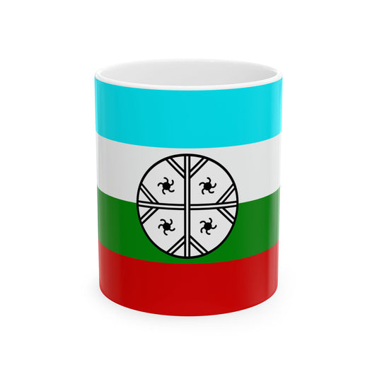 Huenteche flag (Chile) White Coffee Mug-11oz-Go Mug Yourself