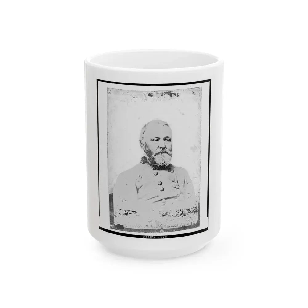 Hugh W. Mercer, Of Georgia, Brigadier General, C.S.A., Half-Length Portrait, Facing Right (U.S. Civil War) White Coffee Mug 15oz - Go Mug Yourself
