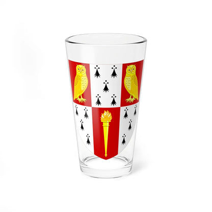 Hughes Hall Cambridge arms (England) (Coat of Arms) Pint Glass 16oz 16oz - Go Mug Yourself