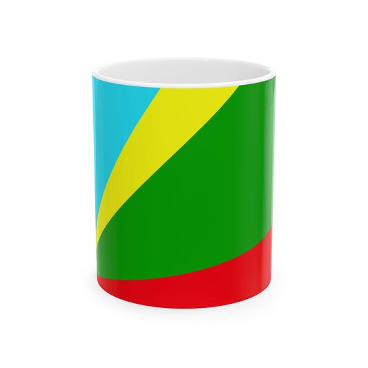 Huilliche flag (Chile) White Coffee Mug-11oz-Go Mug Yourself