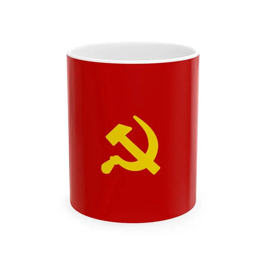Hukbalahap flag (Philippines) White Coffee Mug 11oz - Go Mug Yourself