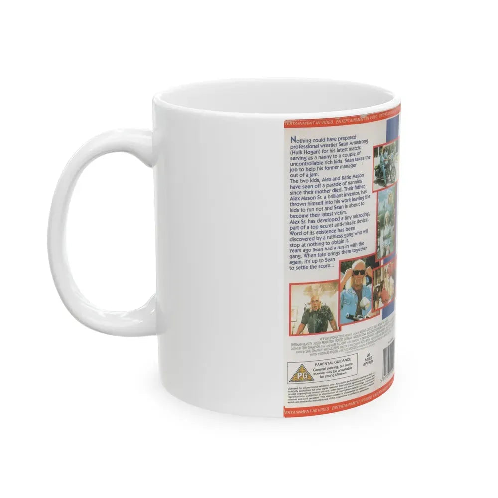 HULK HOGAN IS MR NANNY (VHS COVER) - White Coffee Mug - Go Mug Yourself