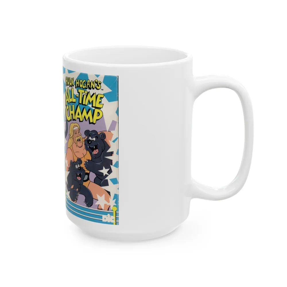 HULK HOGANS ALL TIME CHAMP (VHS COVER) - White Coffee Mug-Go Mug Yourself