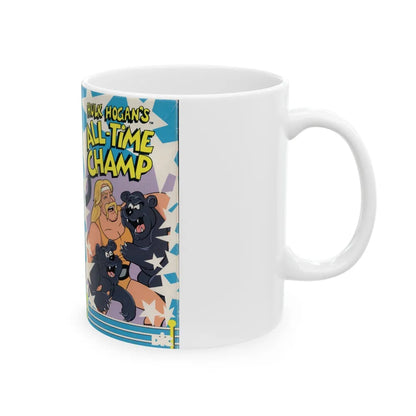 HULK HOGANS ALL TIME CHAMP (VHS COVER) - White Coffee Mug-Go Mug Yourself