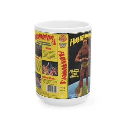 HULKAMANIA 4 (VHS COVER) - White Coffee Mug 15oz - Go Mug Yourself
