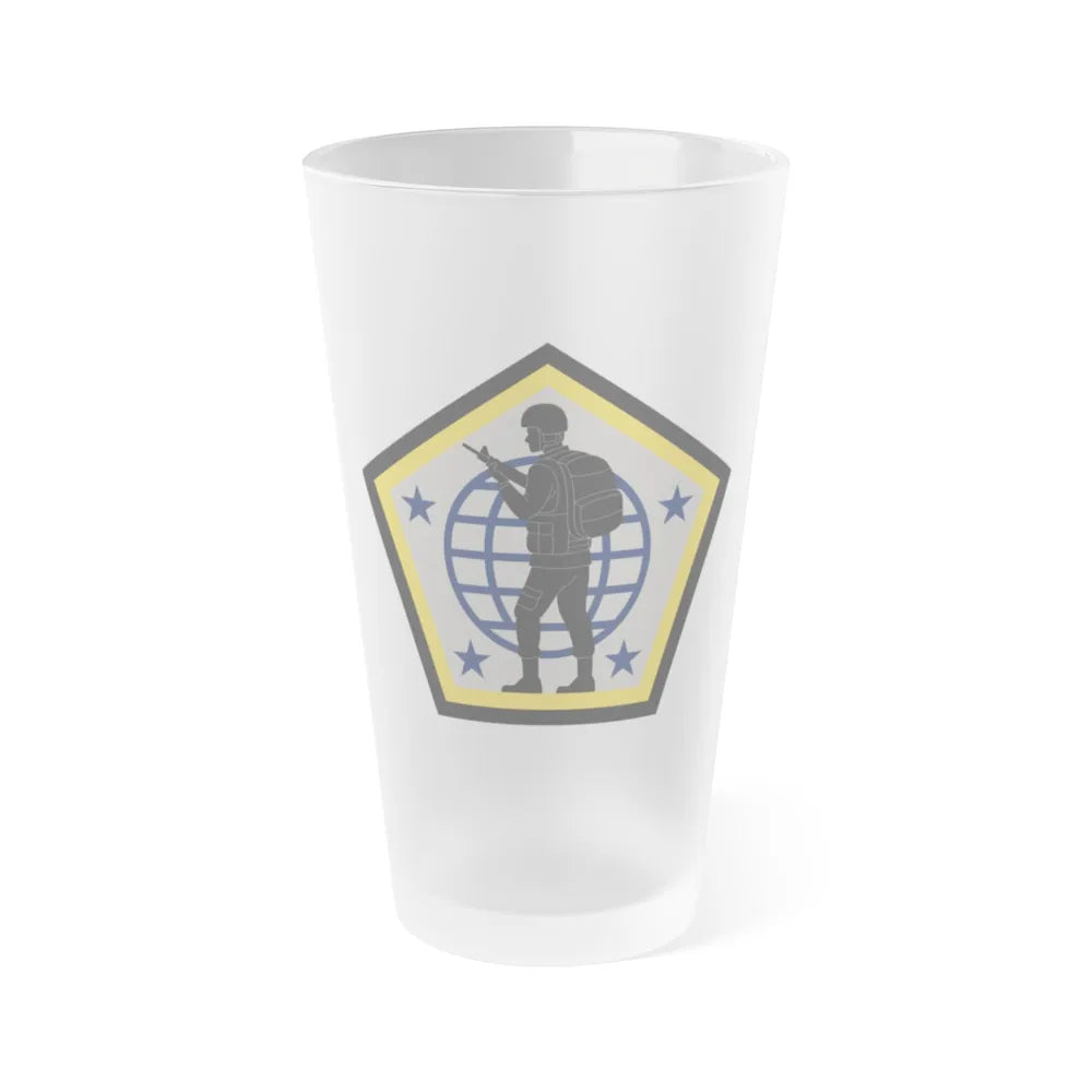 Human Resources Command (U.S. Army) Frosted Pint Glass 16oz-Go Mug Yourself