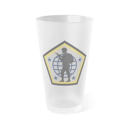 Human Resources Command (U.S. Army) Frosted Pint Glass 16oz-Go Mug Yourself