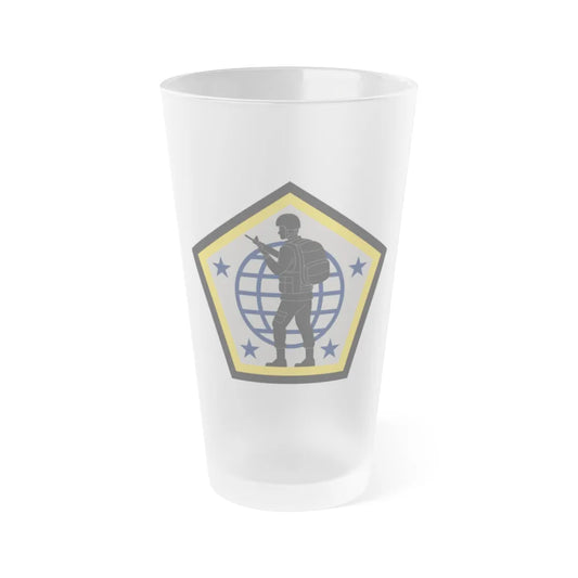 Human Resources Command (U.S. Army) Frosted Pint Glass 16oz-Go Mug Yourself