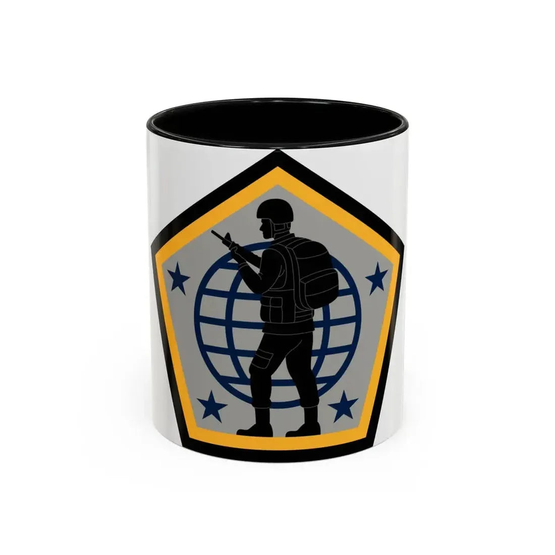 Human Resources Command (U.S. Army) Accent Coffee Mug 11oz Black - Go Mug Yourself