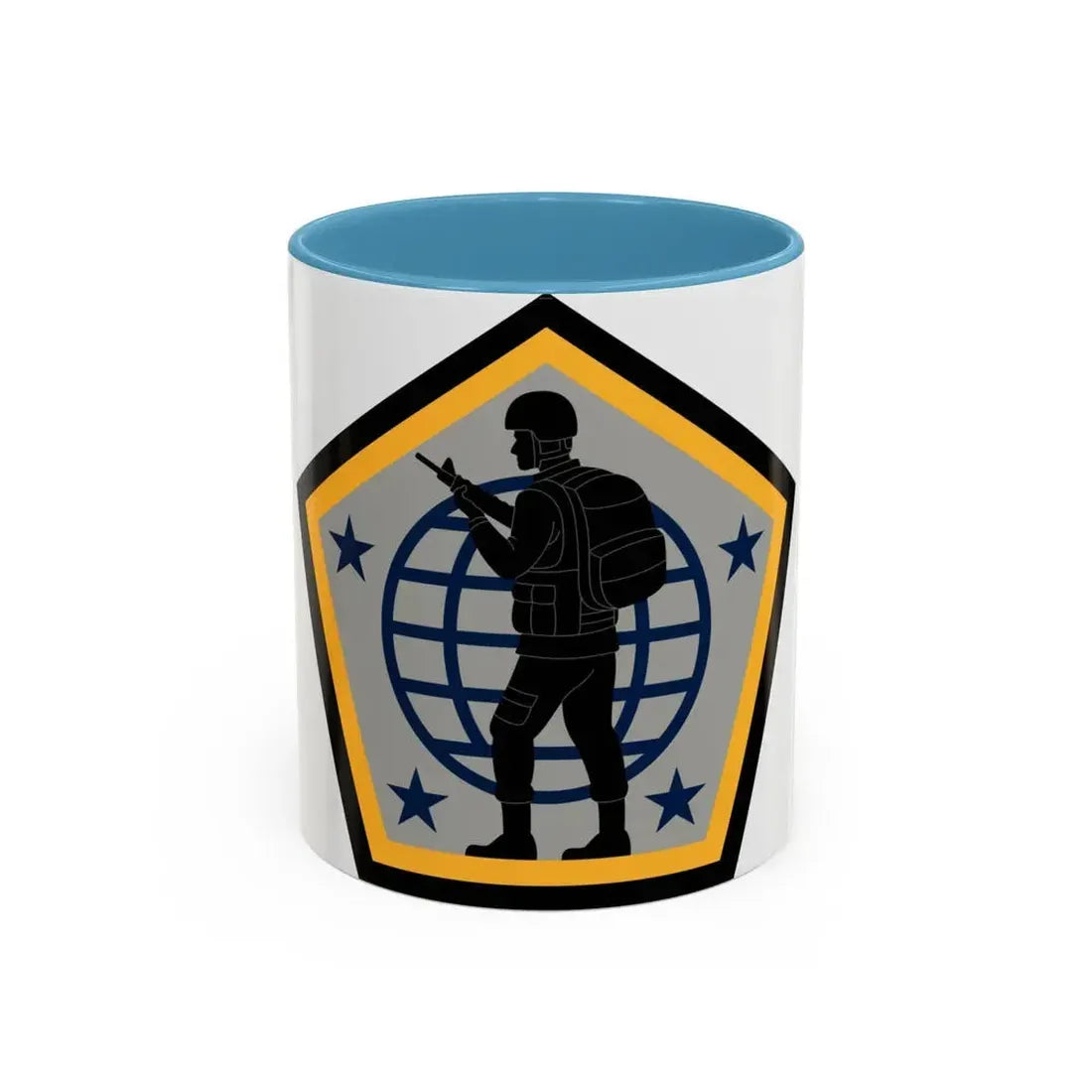 Human Resources Command (U.S. Army) Accent Coffee Mug 11oz Light Blue - Go Mug Yourself