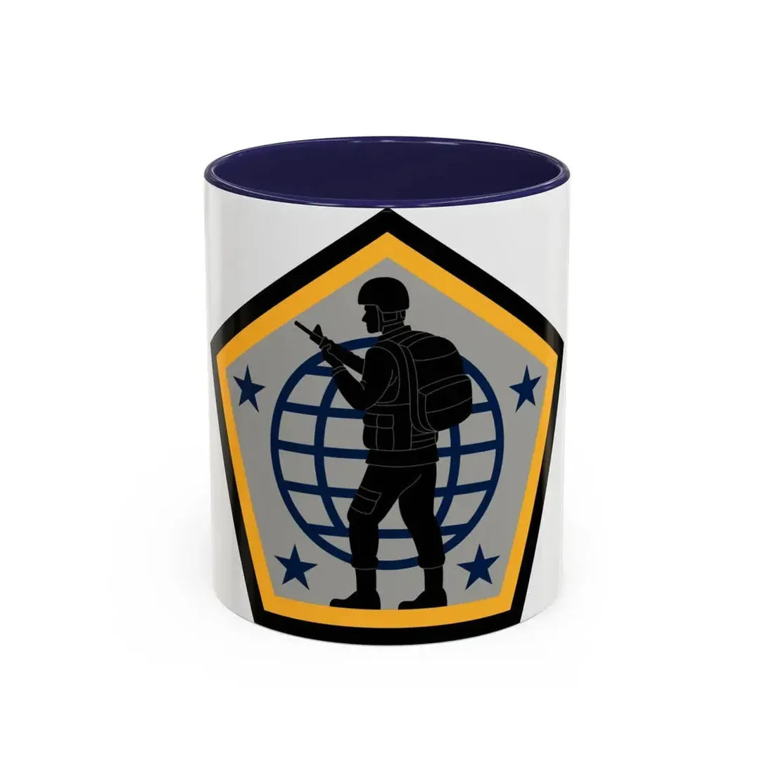 Human Resources Command (U.S. Army) Accent Coffee Mug 11oz Navy - Go Mug Yourself