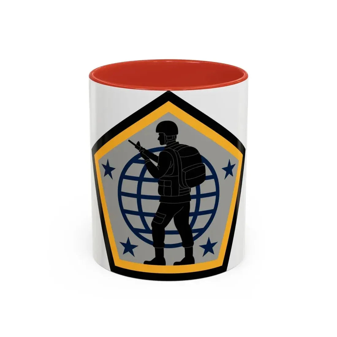 Human Resources Command (U.S. Army) Accent Coffee Mug 11oz Red - Go Mug Yourself