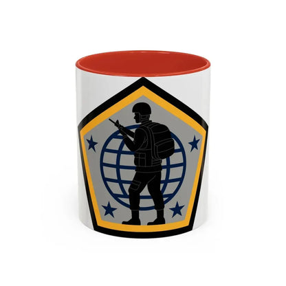 Human Resources Command (U.S. Army) Accent Coffee Mug 11oz Red - Go Mug Yourself
