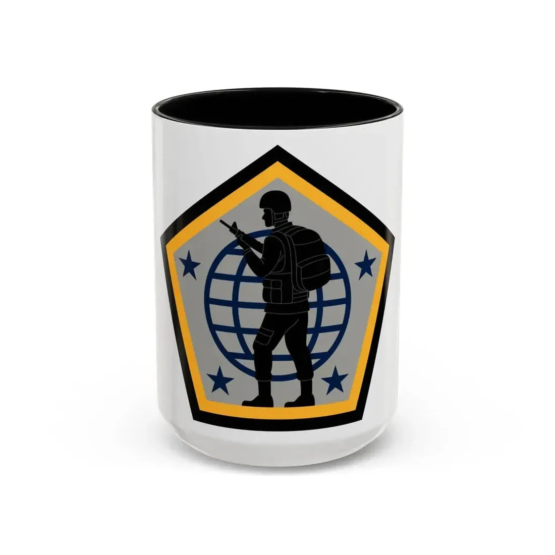 Human Resources Command (U.S. Army) Accent Coffee Mug 15oz Black - Go Mug Yourself