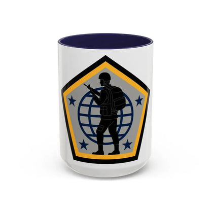 Human Resources Command (U.S. Army) Accent Coffee Mug 15oz Navy - Go Mug Yourself