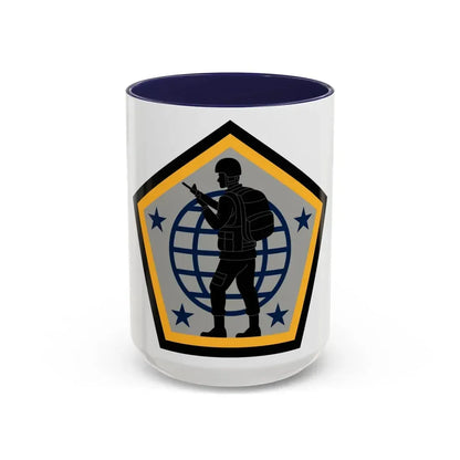 Human Resources Command (U.S. Army) Accent Coffee Mug 15oz Navy - Go Mug Yourself