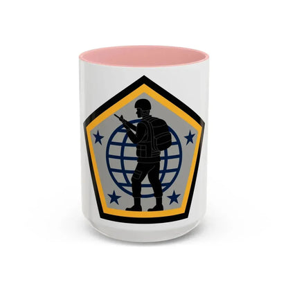Human Resources Command (U.S. Army) Accent Coffee Mug 15oz Pink - Go Mug Yourself