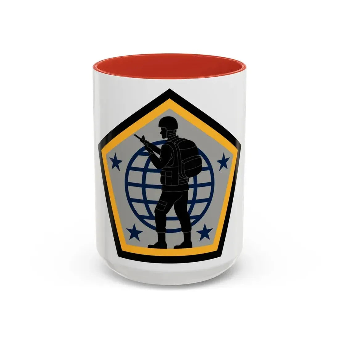 Human Resources Command (U.S. Army) Accent Coffee Mug 15oz Red - Go Mug Yourself
