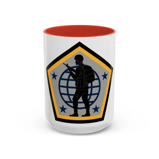 Human Resources Command (U.S. Army) Accent Coffee Mug 15oz Red - Go Mug Yourself